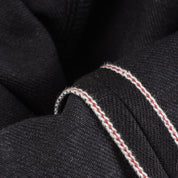 IH-666S-142BB - 14oz Selvedge Denim Slim Straight Cut Jeans - Black/Black