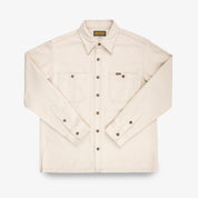 IHSH-423-IVO - 13oz Oxford Cloth Work Overshirt - Ivory