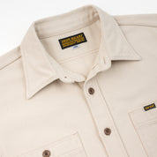 IHSH-423-IVO - 13oz Oxford Cloth Work Overshirt - Ivory