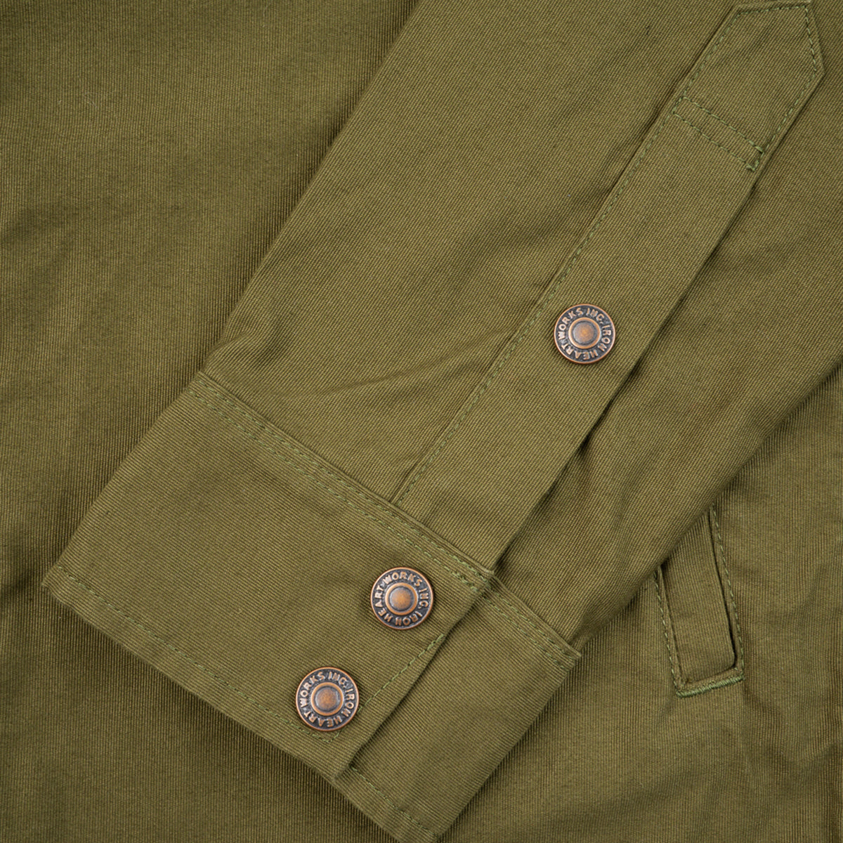 IHSH-425-OLV - FW25 - 8oz Military Whipcord CPO Shirt - Olive