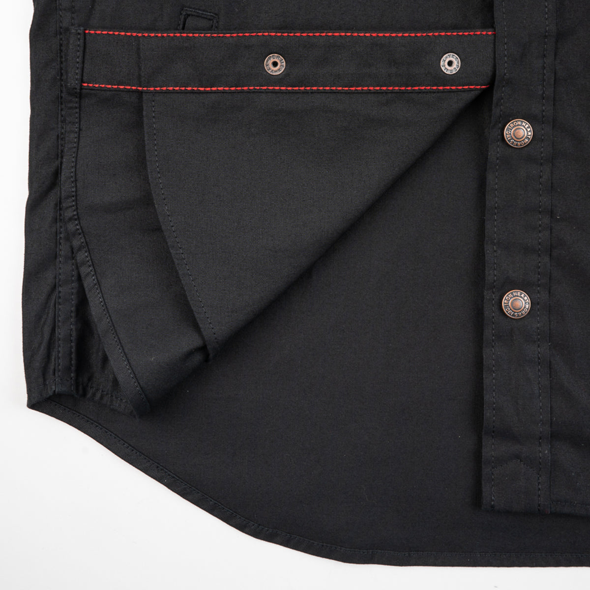 IHSH-425-BLK - FW25 - 8oz Military Whipcord CPO Shirt - Black