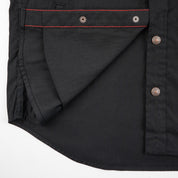 IHSH-425-BLK - FW25 - 8oz Military Whipcord CPO Shirt - Black