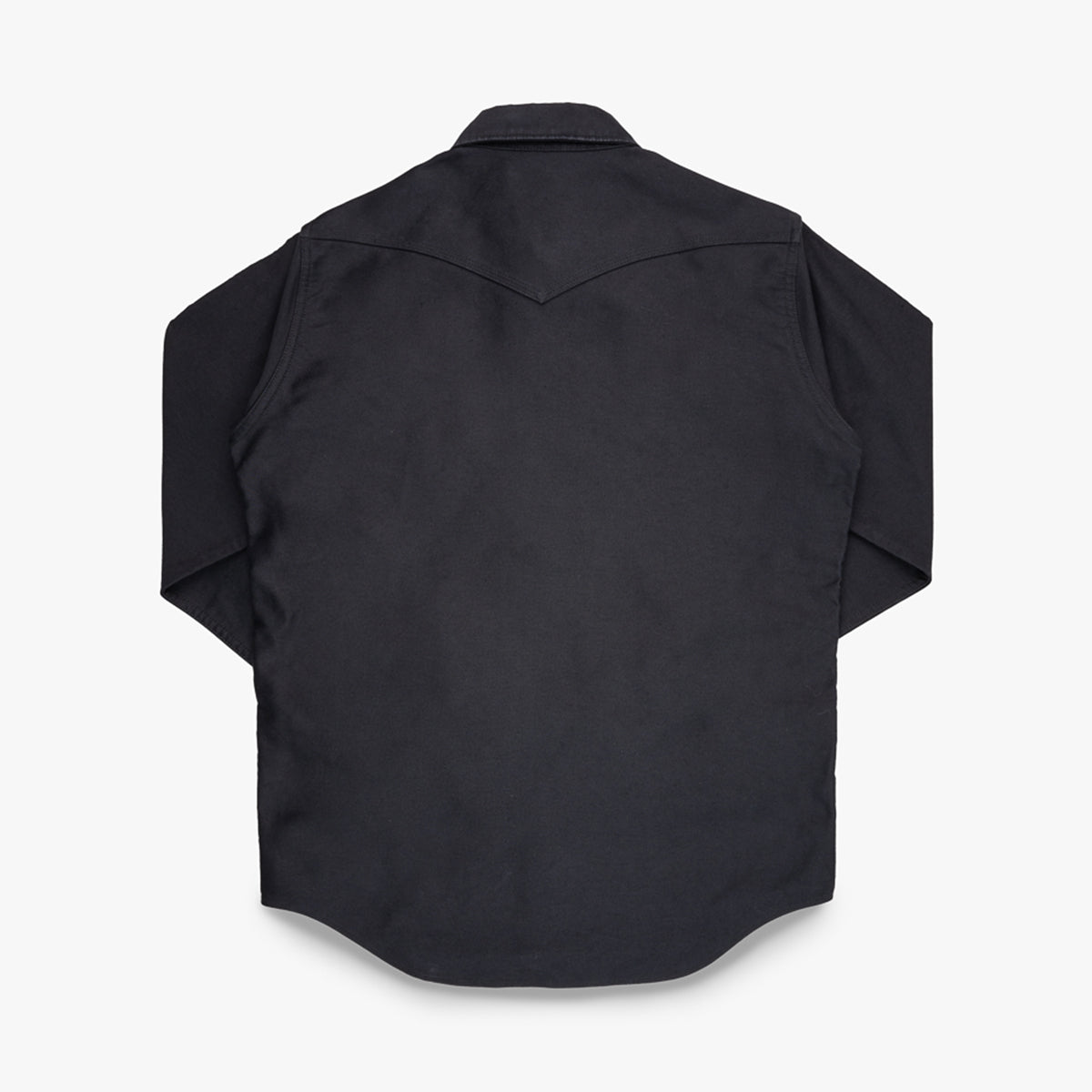 IHSH-426-BLK - 12oz Military Moleskin Western Shirt - Black