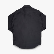 IHSH-426-BLK - 12oz Military Moleskin Western Shirt - Black