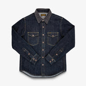 IHSH-427-IND - 16oz Vintage Selvedge Denim CPO Shirt - Indigo
