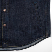 IHSH-427-IND - 16oz Vintage Selvedge Denim CPO Shirt - Indigo