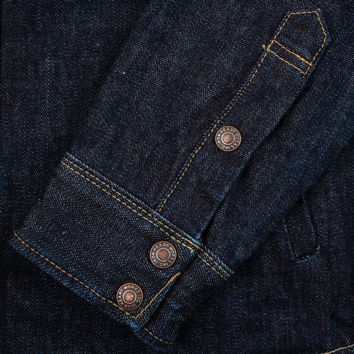 IHSH-427-IND - 16oz Vintage Selvedge Denim CPO Shirt - Indigo
