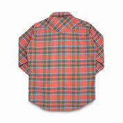 IHSH-436-RED - FW25 - Ultra Heavy Flannel American Check Western Shirt - Red