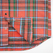 IHSH-436-RED - FW25 - Ultra Heavy Flannel American Check Western Shirt - Red