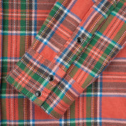 IHSH-436-RED - FW25 - Ultra Heavy Flannel American Check Western Shirt - Red