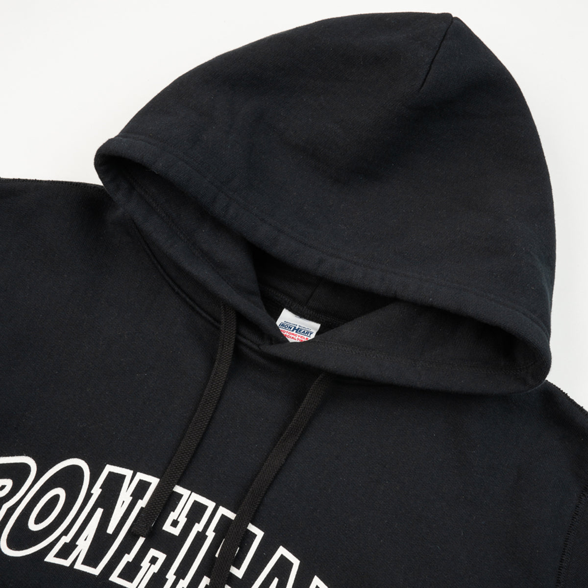 IHSW-79-BLK - FW25 - Printed 14oz Ultra Heavyweight Loopwheel Cotton Hoodie - Black