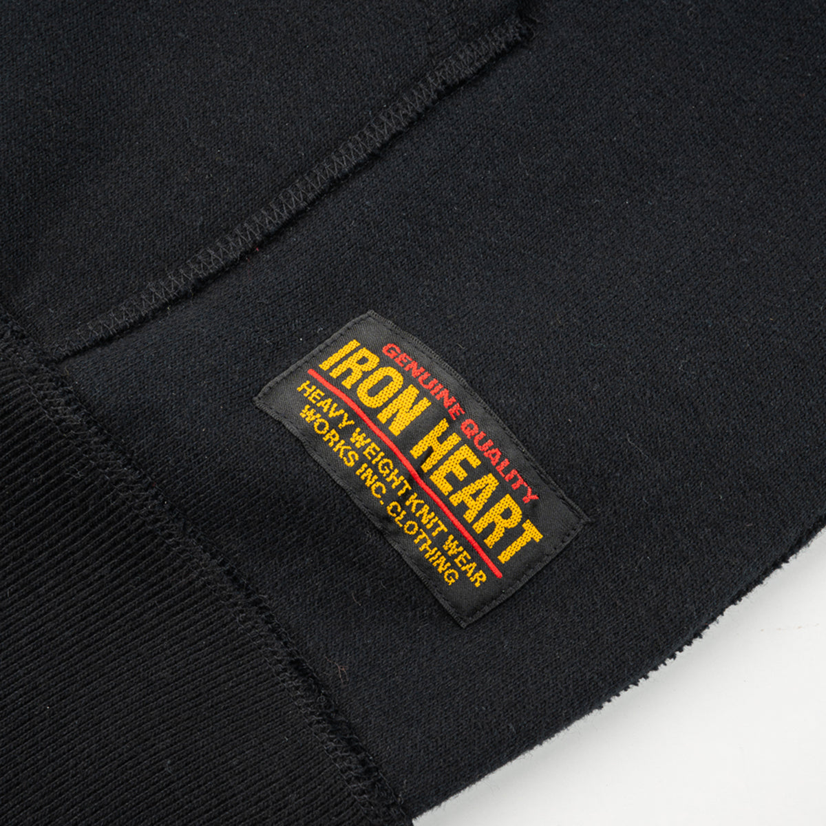 IHSW-79-BLK - FW25 - Printed 14oz Ultra Heavyweight Loopwheel Cotton Hoodie - Black