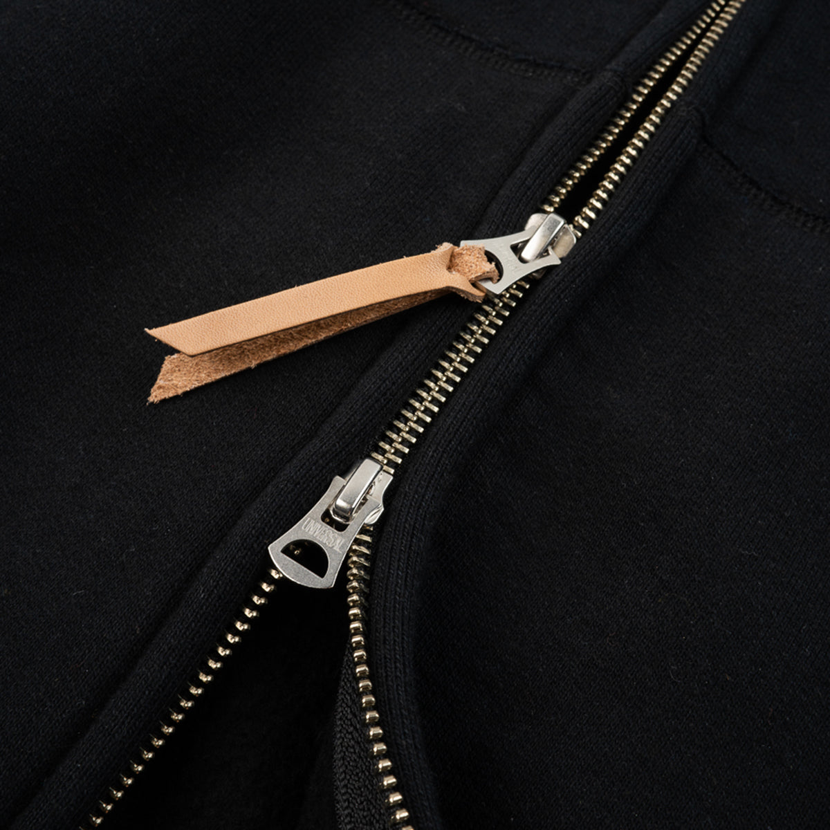 IHSW-80L-BLK - Printed 14oz Ultra Heavyweight Loopwheel Cotton Zippered Hoodie - Black