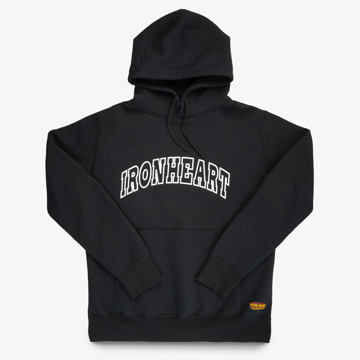 IHSW-79-BLK - FW25 - Printed 14oz Ultra Heavyweight Loopwheel Cotton Hoodie - Black