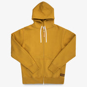 IHSW-81L-MUS-NP - 14oz Ultra Heavyweight Loopwheel Cotton Zippered Hoodie - Mustard
