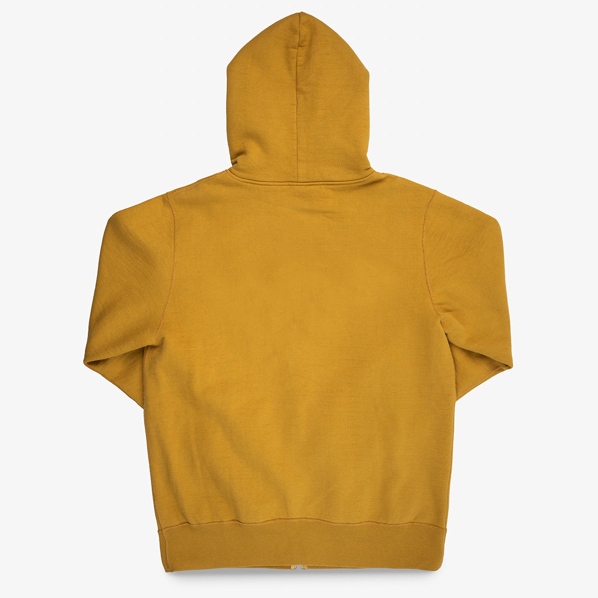 IHSW-81L-MUS-NP - 14oz Ultra Heavyweight Loopwheel Cotton Zippered Hoodie - Mustard