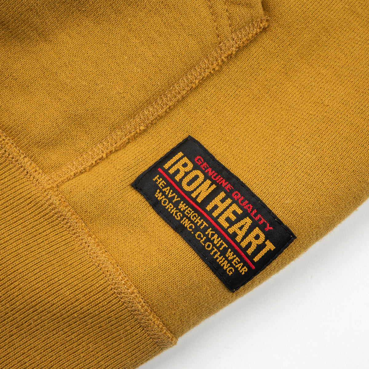 IHSW-81L-MUS-NP - 14oz Ultra Heavyweight Loopwheel Cotton Zippered Hoodie - Mustard