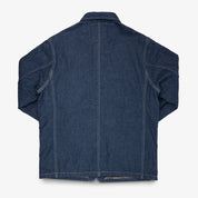 IHJ-149-IND - 10oz Selvedge Denim Blanket Lined Chore Jacket - Indigo