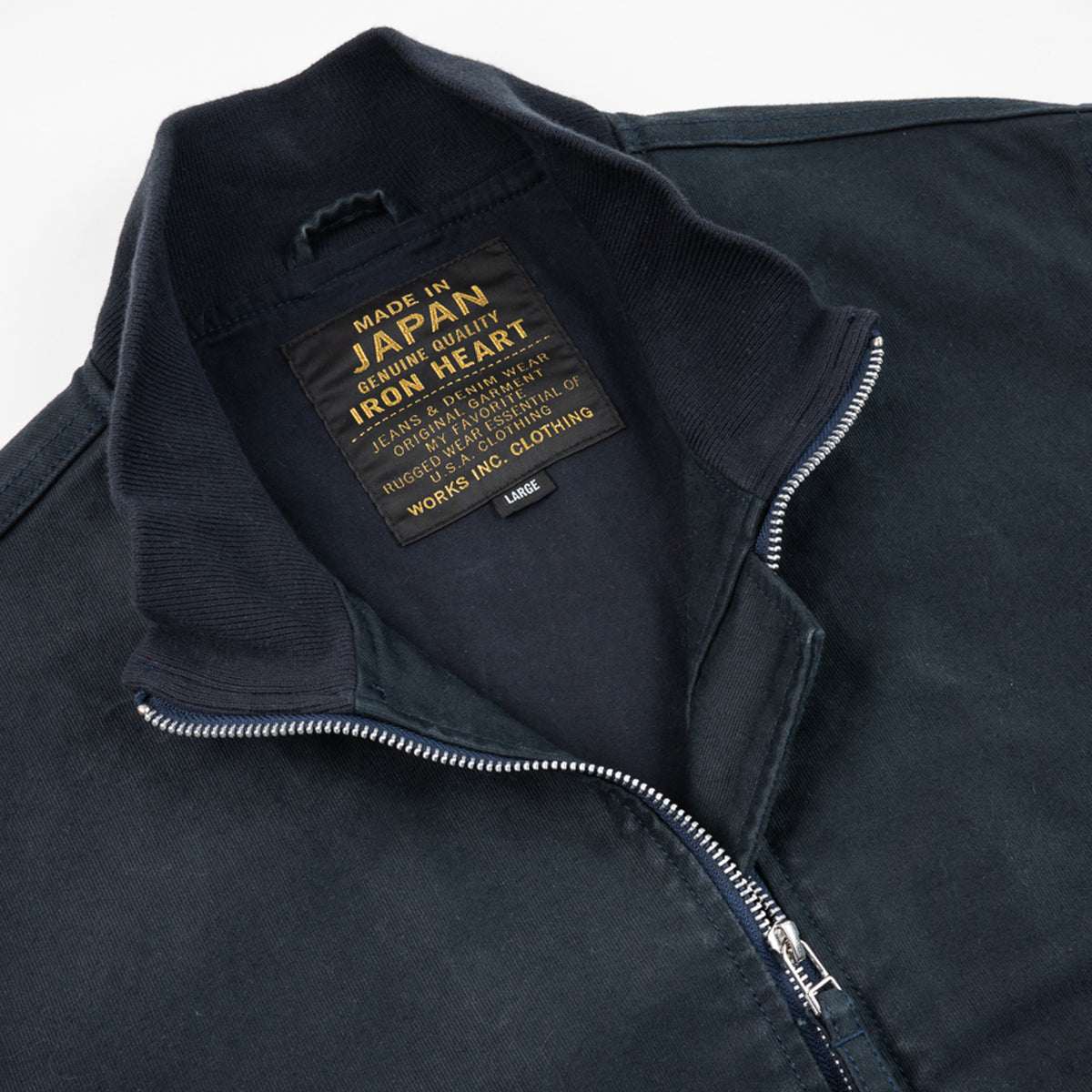 IHM-47-NAV - 12oz Whipcord Tanker Jacket - Navy