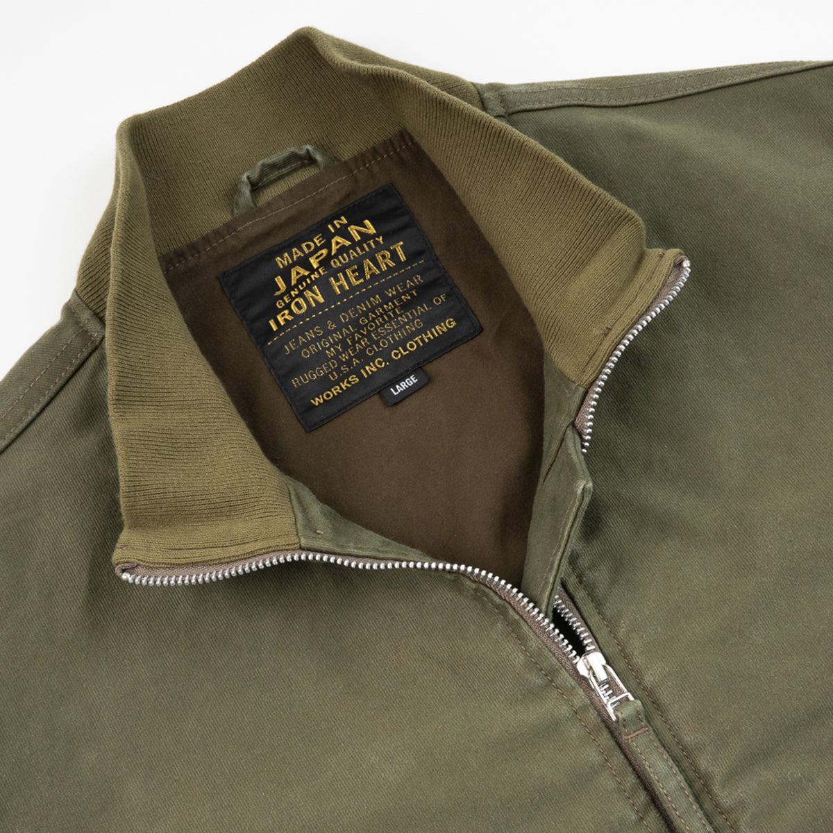 IHM-47-ODG - 12oz Whipcord Tanker Jacket - Olive Drab Green