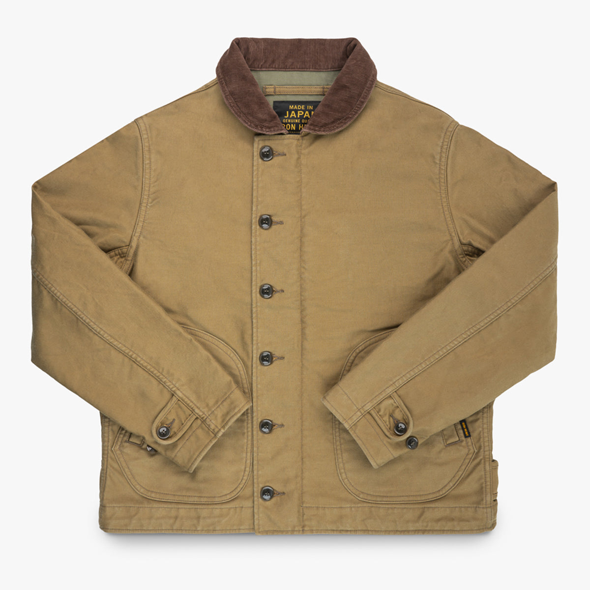 IHM-48-KHA - 12oz Whipcord Lightweight N1 Deck Jacket - Khaki