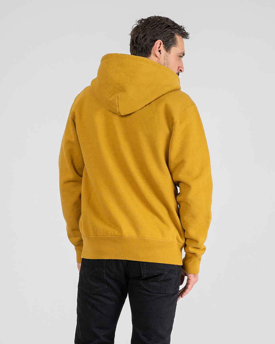 IHSW-81L-MUS-NP - 14oz Ultra Heavyweight Loopwheel Cotton Zippered Hoodie - Mustard