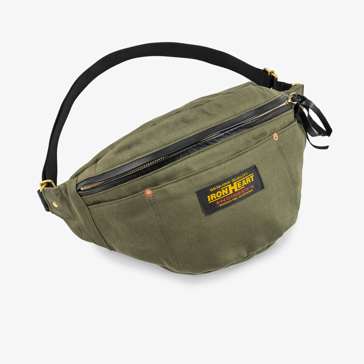 IHE-53-ODG - Whipcord Waist Bag - Olive Drab Green – IRON HEART