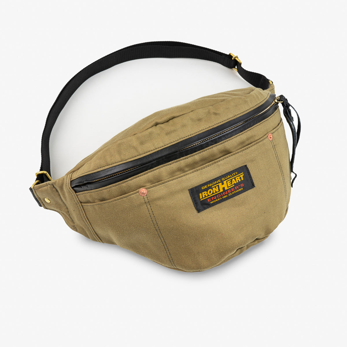 IHE-53-KHA - Whipcord Waist Bag - Khaki – IRON HEART GERMANY