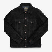 IHJ-155-BLK - FW25 - Horsehide Suede Modified Type III Jacket - Black