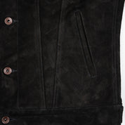 IHJ-155-BLK - FW25 - Horsehide Suede Modified Type III Jacket - Black