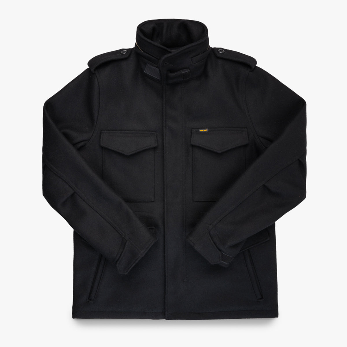 IHM-49-BLK- FW25 - 21oz Melton Wool M65 Field Jacket - Black