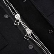 IHM-49-BLK- FW25 - 21oz Melton Wool M65 Field Jacket - Black