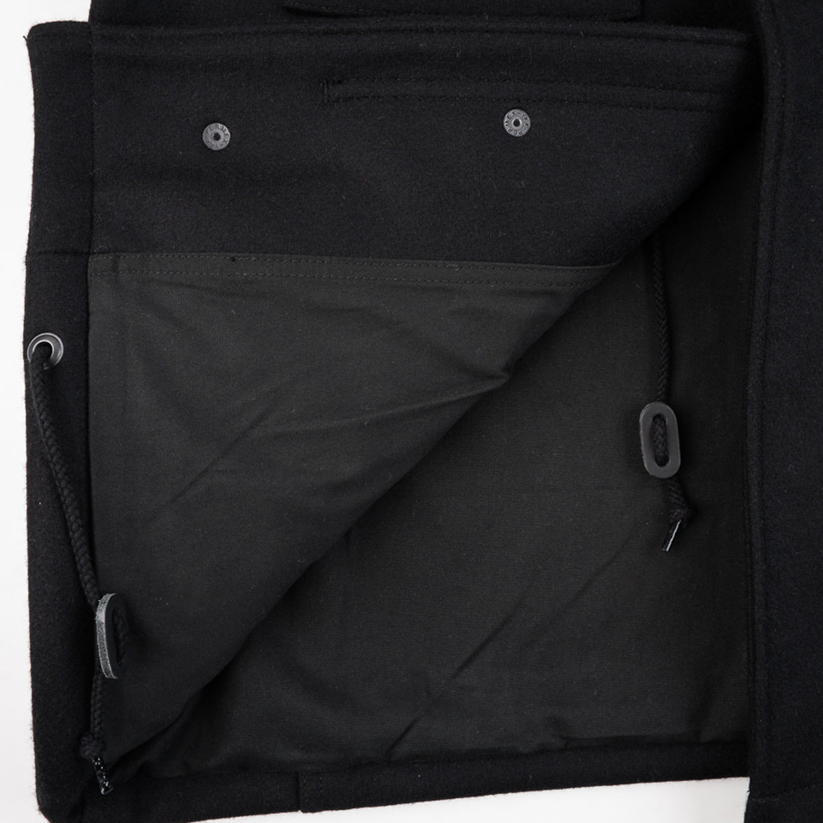 IHM-49-BLK- FW25 - 21oz Melton Wool M65 Field Jacket - Black