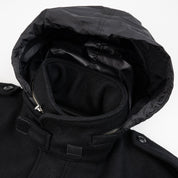IHM-49-BLK- FW25 - 21oz Melton Wool M65 Field Jacket - Black