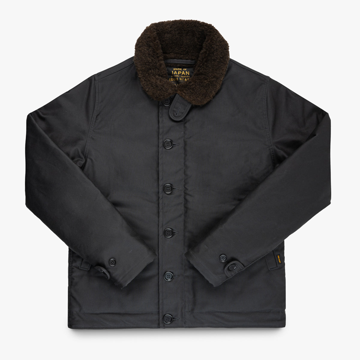 IHM-37-BLK - FW25 - Oiled Whipcord N1 Deck Jacket - Black