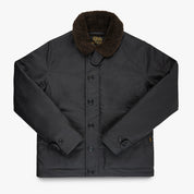 IHM-37-BLK - FW25 - Oiled Whipcord N1 Deck Jacket - Black
