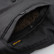 IHM-37-BLK - FW25 - Oiled Whipcord N1 Deck Jacket - Black