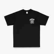 IHT-2502-BLK - 7.5oz Printed Loopwheel Crew Neck T-Shirt - Black