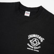 IHT-2502-BLK - 7.5oz Printed Loopwheel Crew Neck T-Shirt - Black