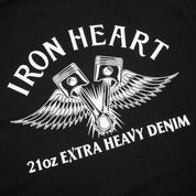 IHT-2502-BLK - 7.5oz Printed Loopwheel Crew Neck T-Shirt - Black