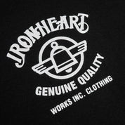 IHT-2502-BLK - 7.5oz Printed Loopwheel Crew Neck T-Shirt - Black