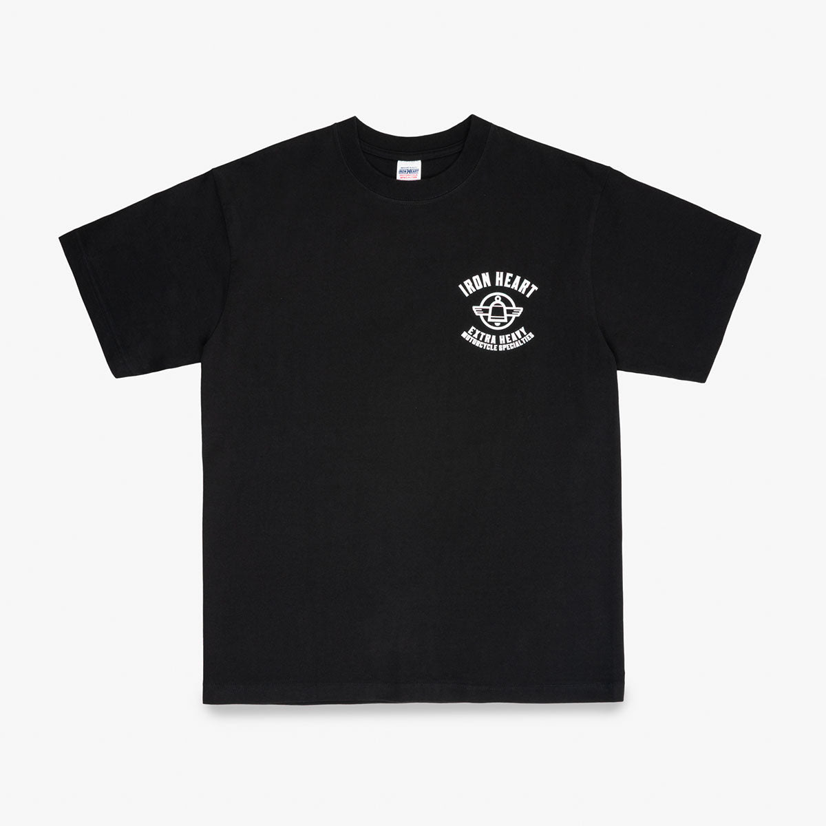 IHT-2503-BLK - 7.5oz Printed Loopwheel Crew Neck T-Shirt - Black