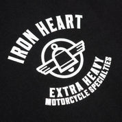 IHT-2503-BLK - 7.5oz Printed Loopwheel Crew Neck T-Shirt - Black