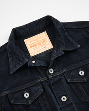 IH-526LOD - 19oz Lefthand Twill Type III Denim Jacket - Black Overdyed