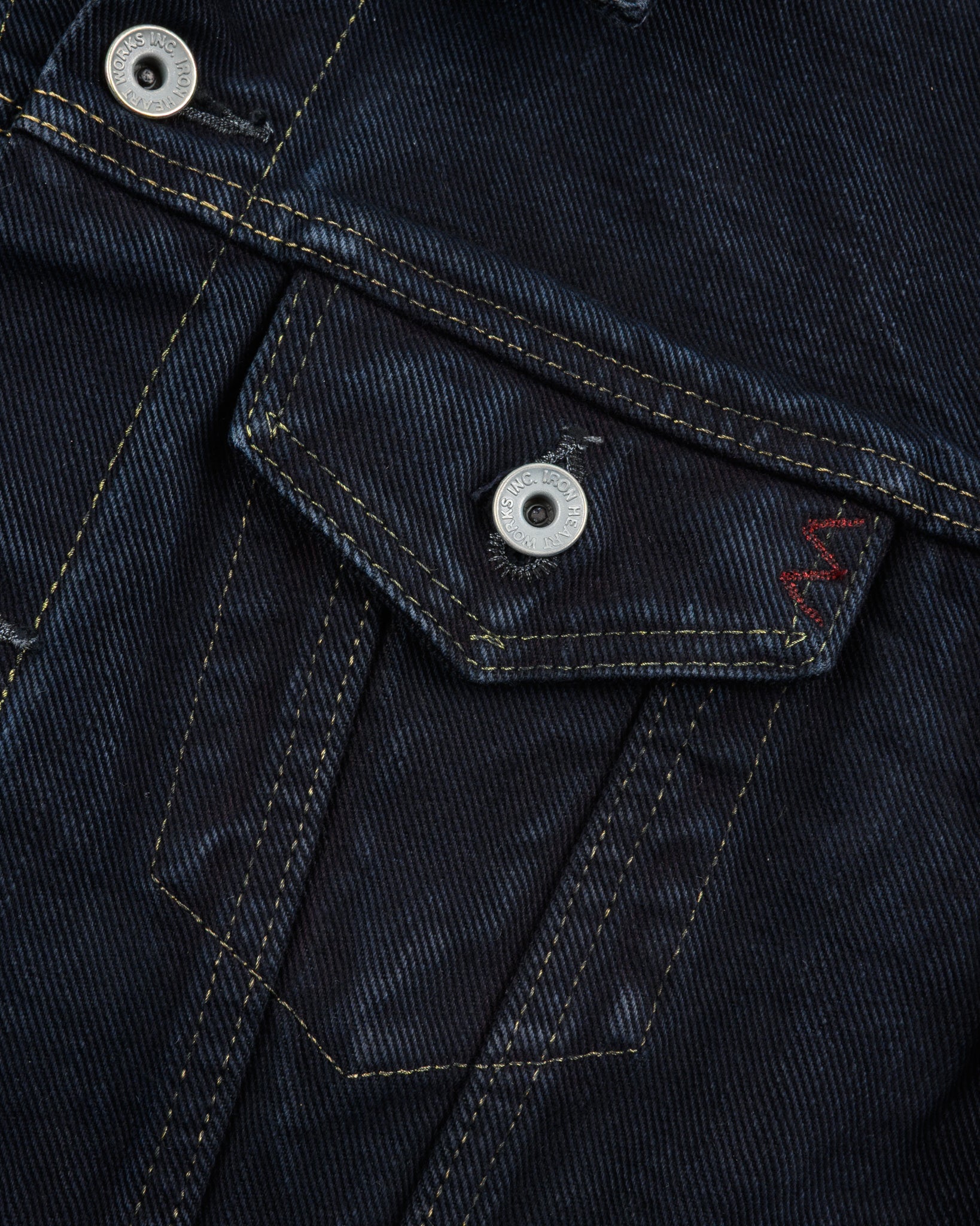 IH-526LOD - 19oz Lefthand Twill Type III Denim Jacket - Black Overdyed