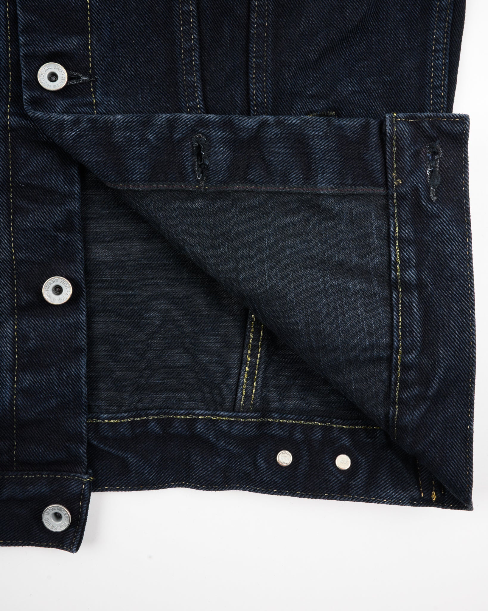 IH-526LOD - 19oz Lefthand Twill Type III Denim Jacket - Black Overdyed