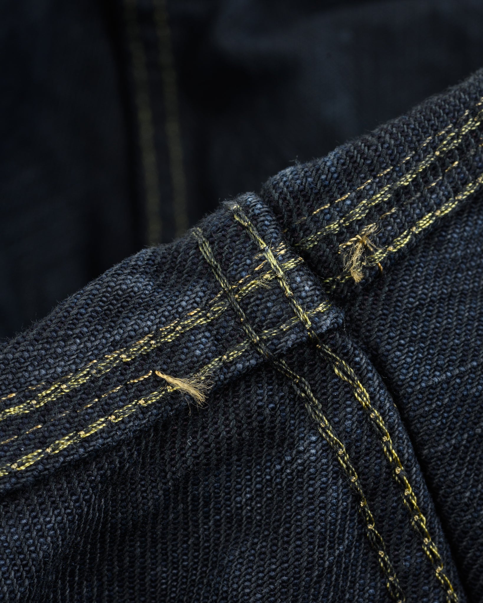 IH-526LOD - 19oz Lefthand Twill Type III Denim Jacket - Black Overdyed