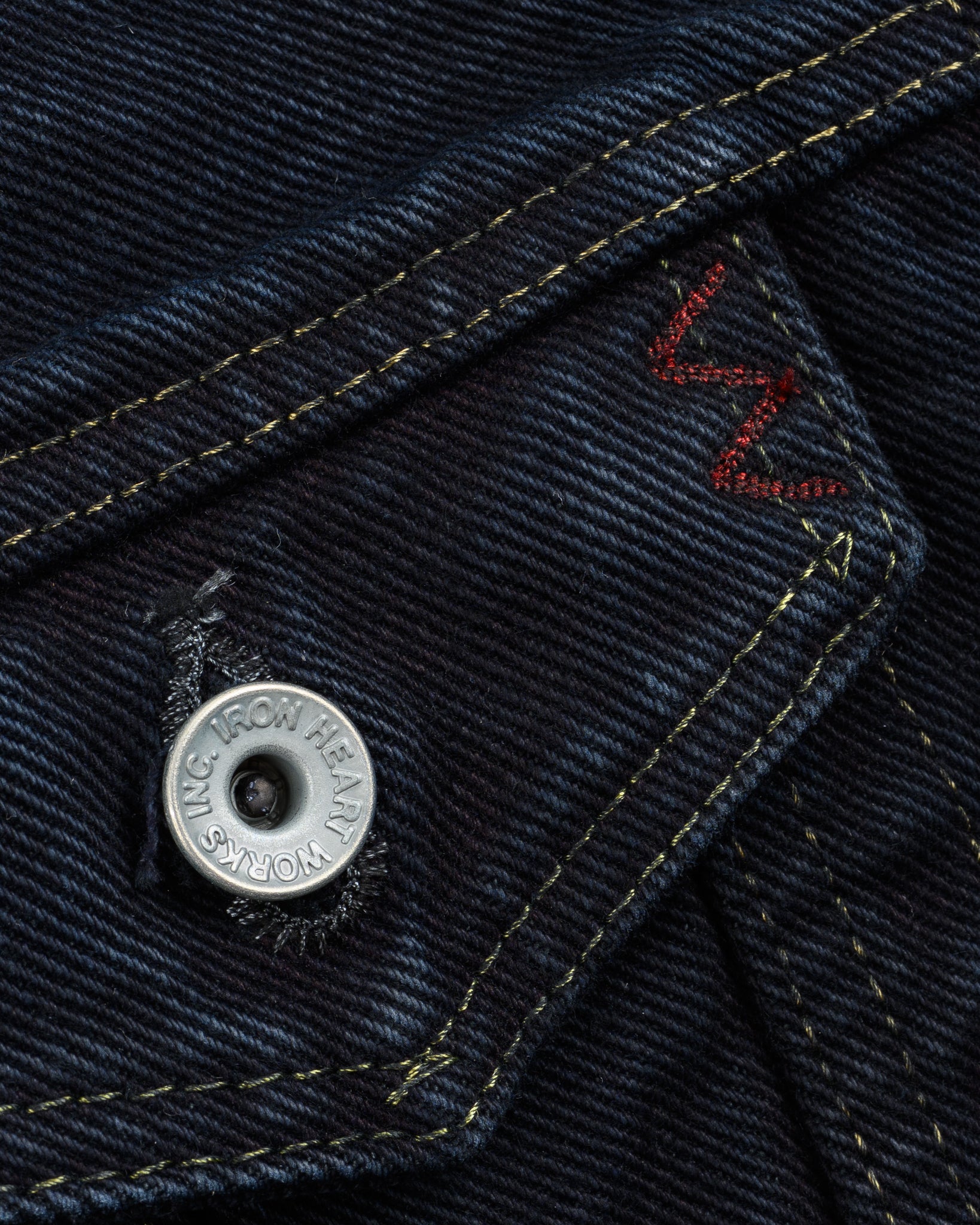 IH-526LOD - 19oz Lefthand Twill Type III Denim Jacket - Black Overdyed