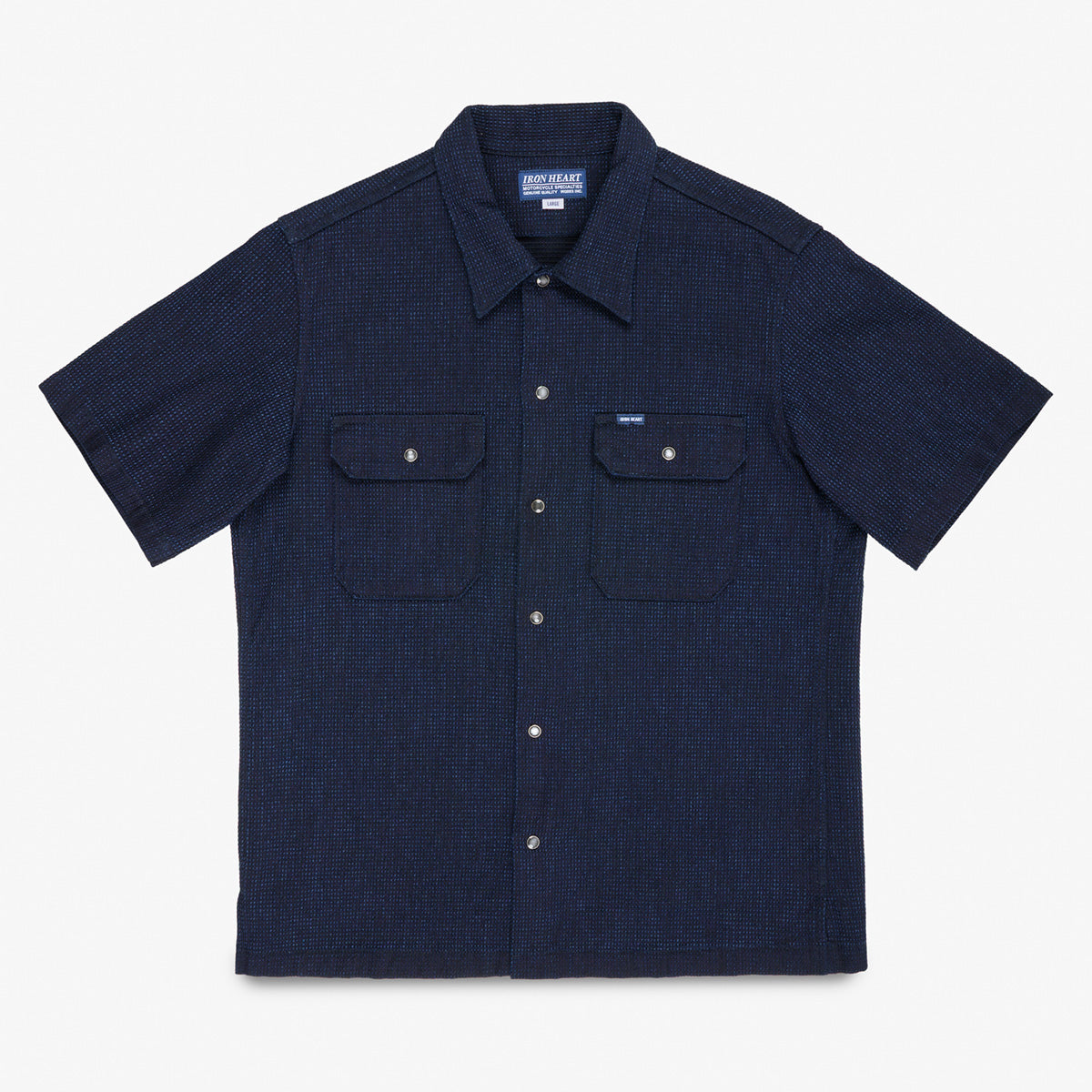 IHSH-445-IND - 10oz Dobby Cloth Short Sleeve Mechanic Shirt