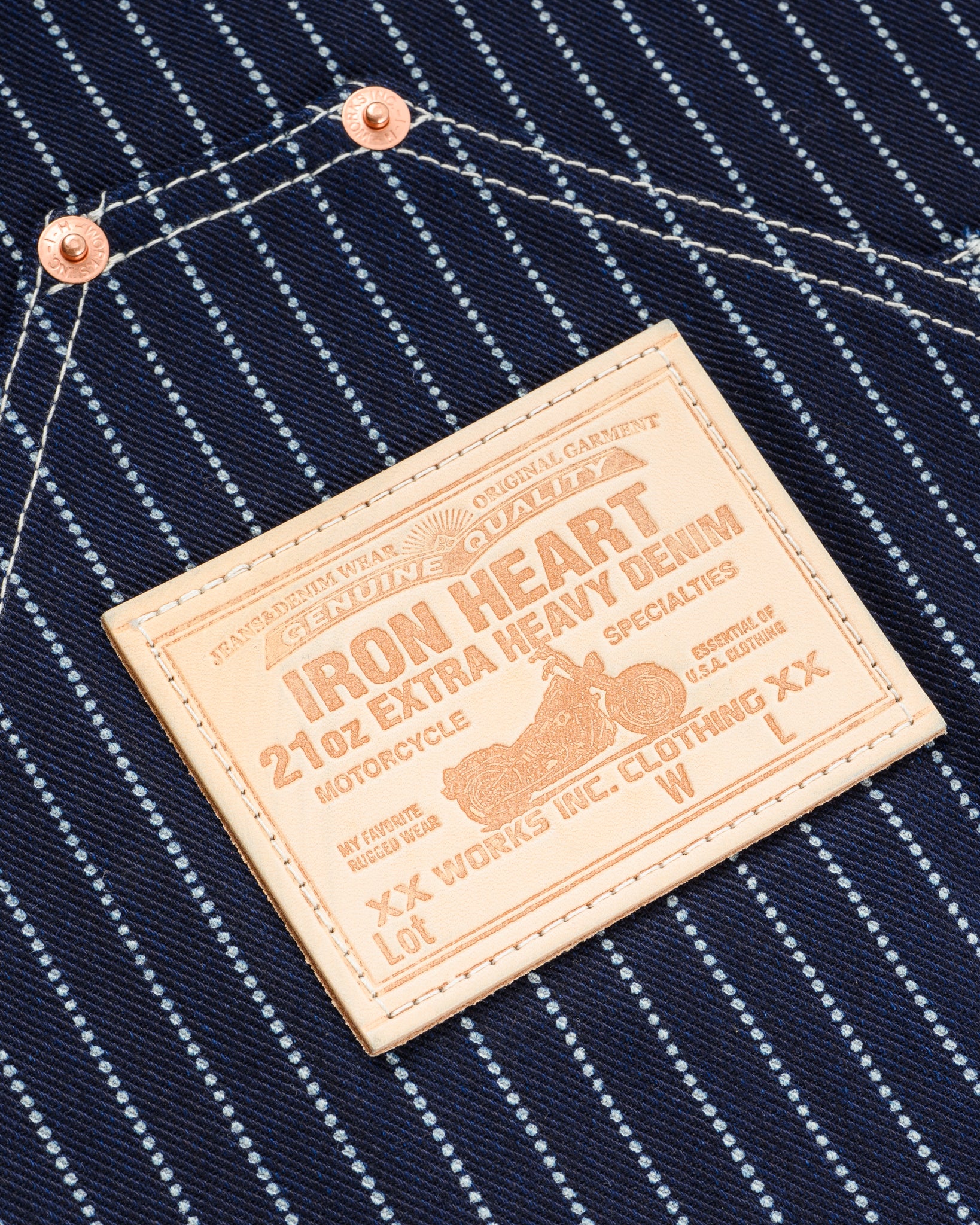 IHG-058-IND - 12oz Wabash Apron - Indigo